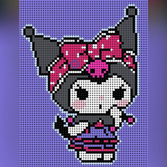 Kuromi ede Hello Kitty