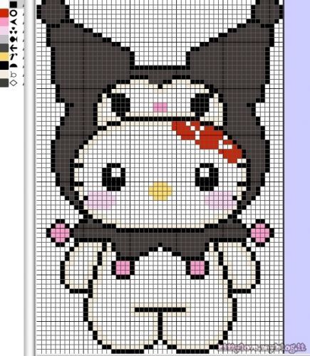 Kuromi ede Hello Kitty