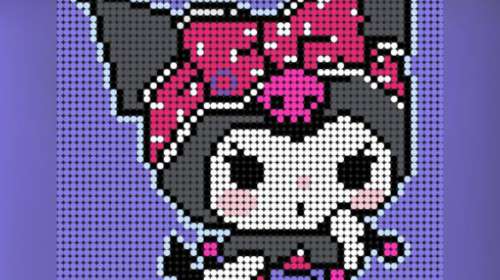 Kuromi ede Hello Kitty